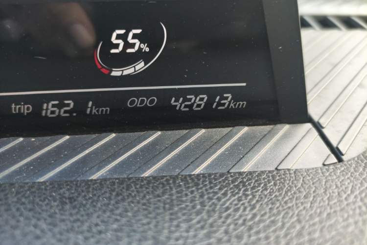 Used NETA V 2021 Long-Range Entertainment Edition Upgrade Model Odometer Close Up