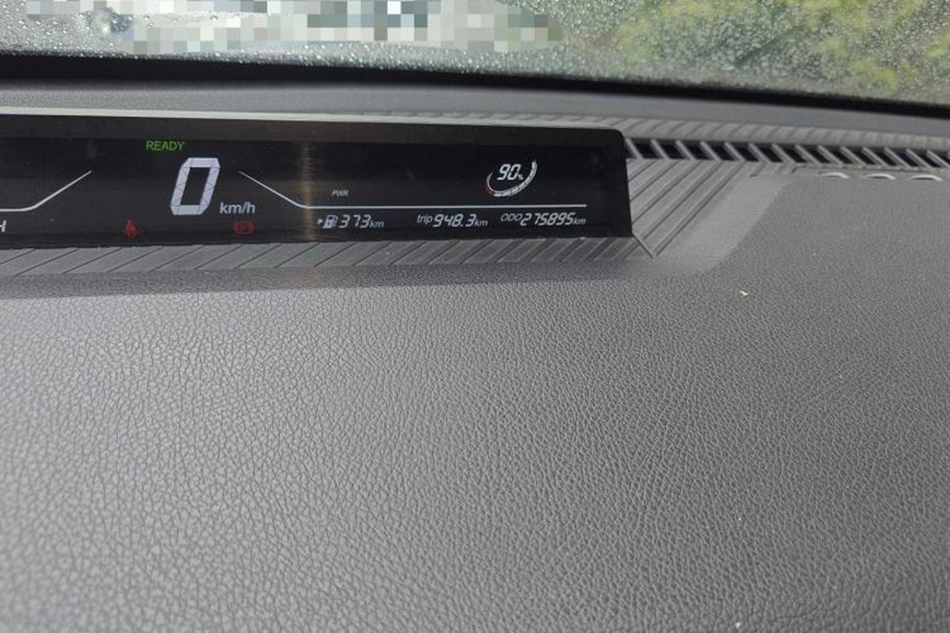 Used NETA V 2021 Long-Range Entertainment Edition Upgrade Model Odometer Close Up