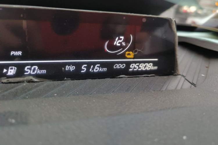 Used NETA V 2021 Long-Range Entertainment Edition Upgrade Model Odometer Close Up
