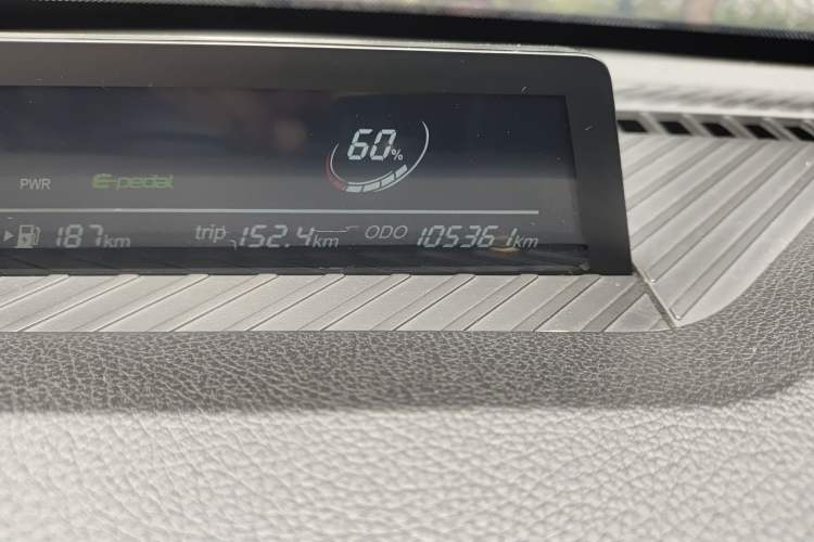 Used NETA V 2021 Standard Range Entertainment Edition Odometer Close Up