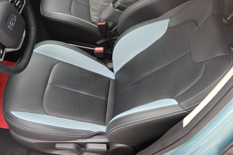 Used NETA V 2021 Long-Range Entertainment Edition Upgrade Model Left Front Seat