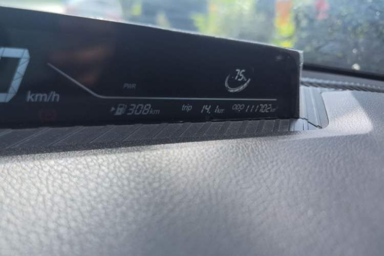 Used NETA V 2021 Long-Range Entertainment Edition Upgrade Model Odometer Close Up