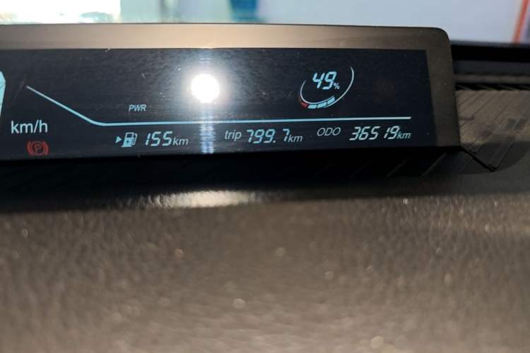Used NETA V 2021 Standard Range Entertainment Version – Upgraded Model Odometer Close Up