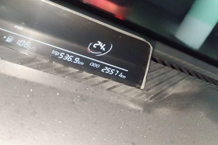 Used NETA V 2021 Long-Range Entertainment Edition Upgrade Model Odometer Close Up