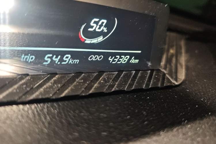 Used NETA V 2021 Witch Edition Odometer Close Up