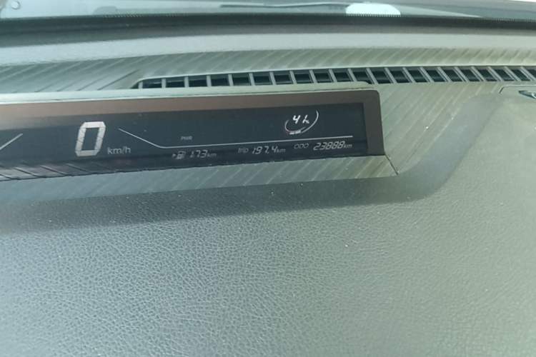 Used NETA V 2021 Long-Range Entertainment Edition Upgrade Model Odometer Close Up