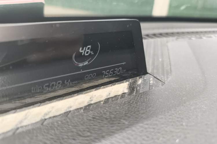 Used NETA V 2021 Long-Range Entertainment Edition Upgrade Model Odometer Close Up