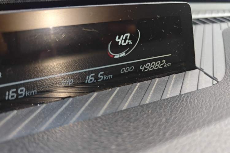 Used NETA V 2021 Witch Edition Odometer Close Up