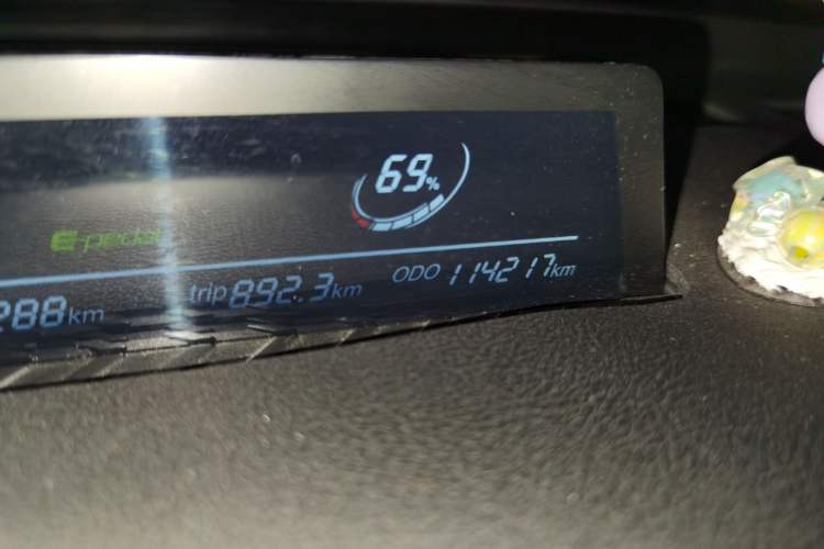 Used NETA V 2021 Witch Edition Odometer Close Up