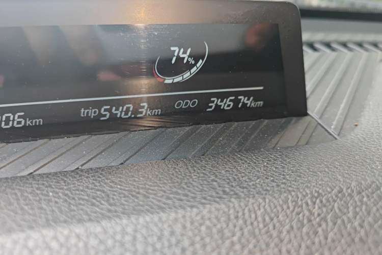 Used NETA V 2021 Witch Edition Odometer Close Up
