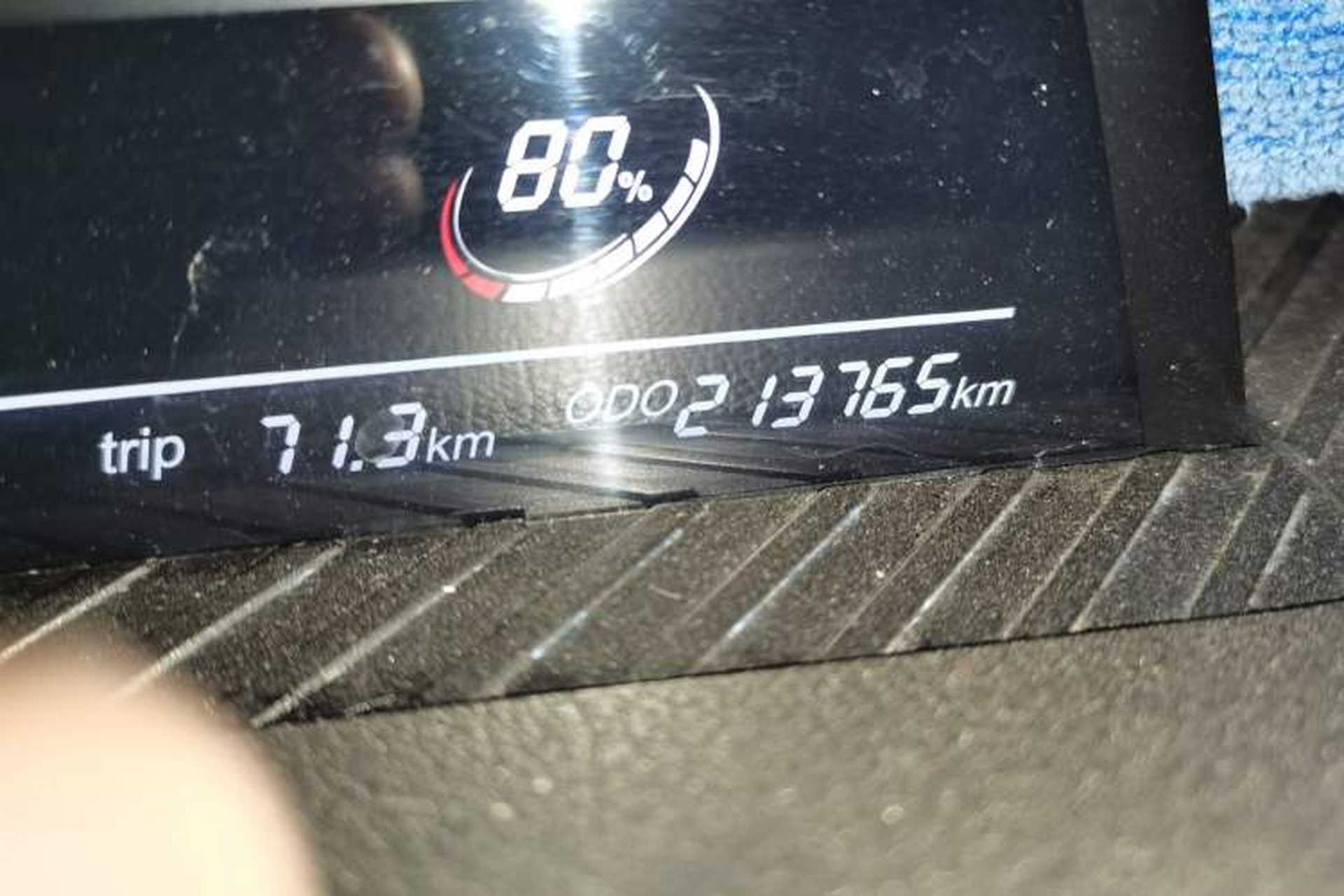 Used NETA V 2021 Long-Range Entertainment Edition Upgrade Model Odometer Close Up