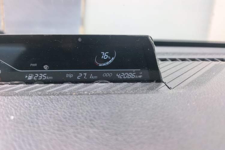 Used NETA V 2021 Standard Range Version Odometer Close Up