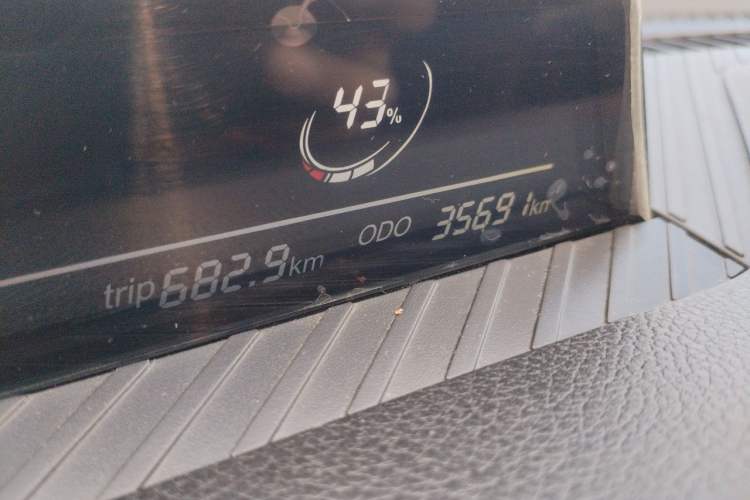 Used NETA V 2021 Long-Range Entertainment Edition Upgrade Model Odometer Close Up