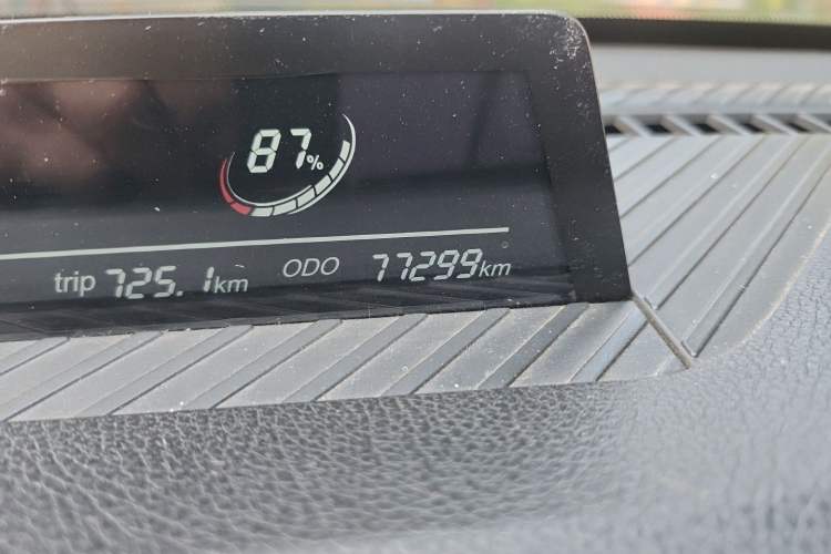 Used NETA V 2021 Long-Range Entertainment Edition Upgrade Model Odometer Close Up