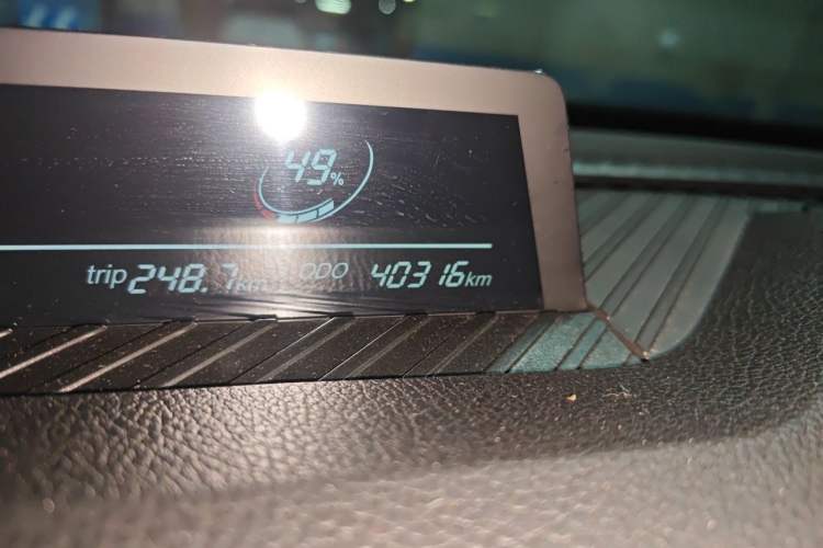 Used NETA V 2021 Standard Range Entertainment Version – Upgraded Model Odometer Close Up
