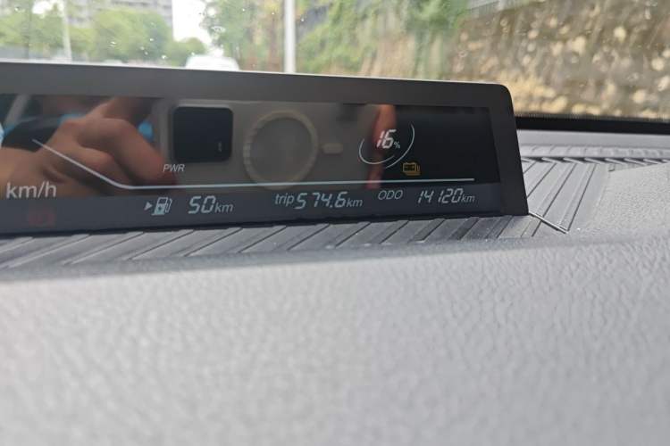 Used NETA V 2021 Standard Range Entertainment Edition Odometer Close Up