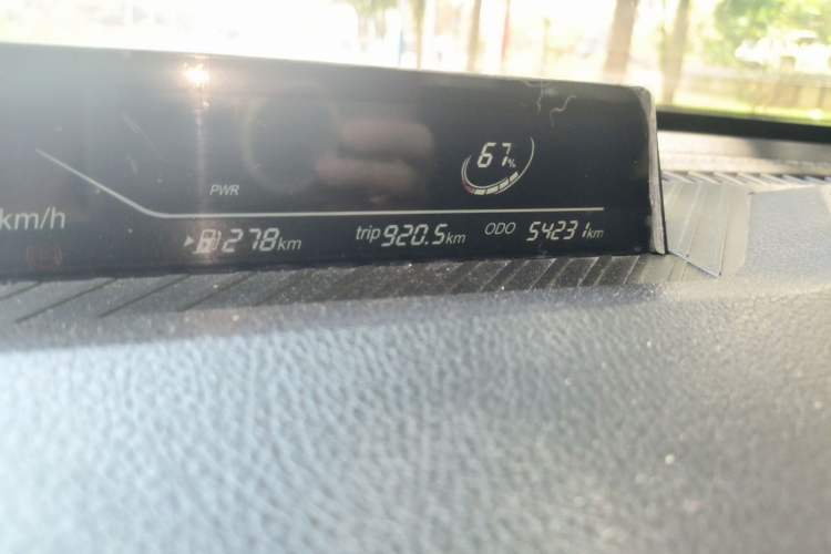 Used NETA V 2022 Chao 400 Lite Odometer Close Up