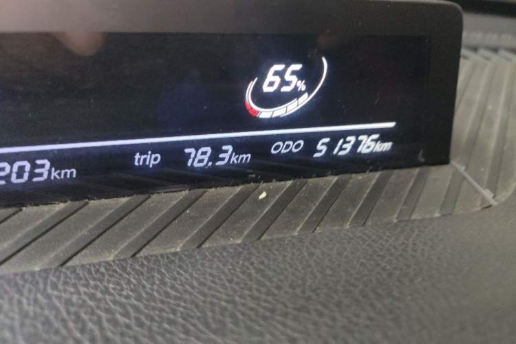 Used NETA V 2022 Standard Range Industry Custom Edition Odometer Close Up