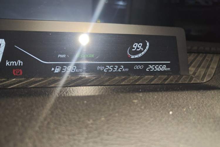 Used NETA V 2022 Pro Long-Range Smart Edition Odometer Close Up