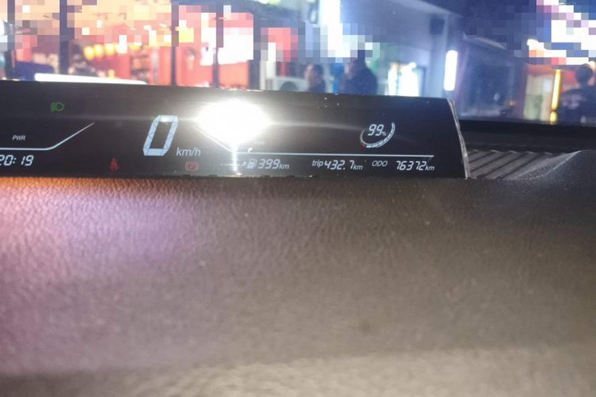 Used NETA V 2022 Chao 400 Lite Odometer Close Up