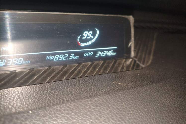 Used NETA V 2022 Chao 400 Lite Odometer Close Up