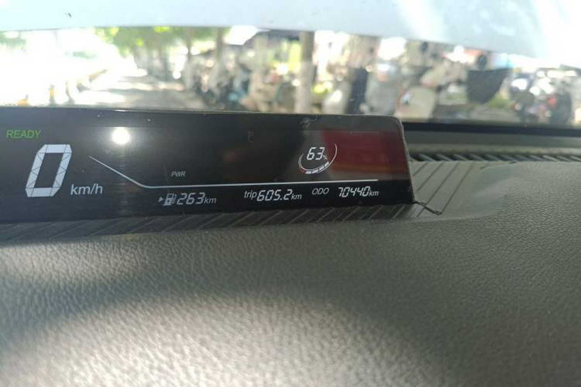 Used NETA V 2022 Long-Range Industry Custom Edition Odometer Close Up