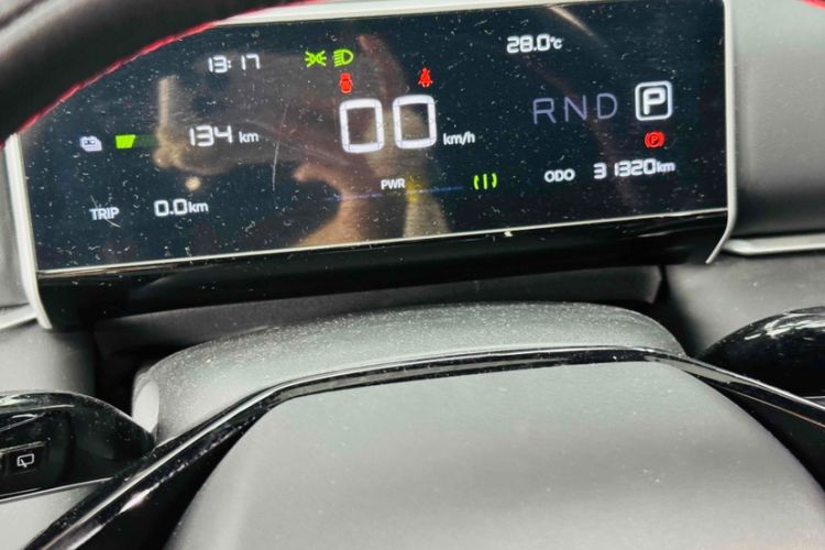 Used NETA X 2023 400 Lite Odometer Close Up