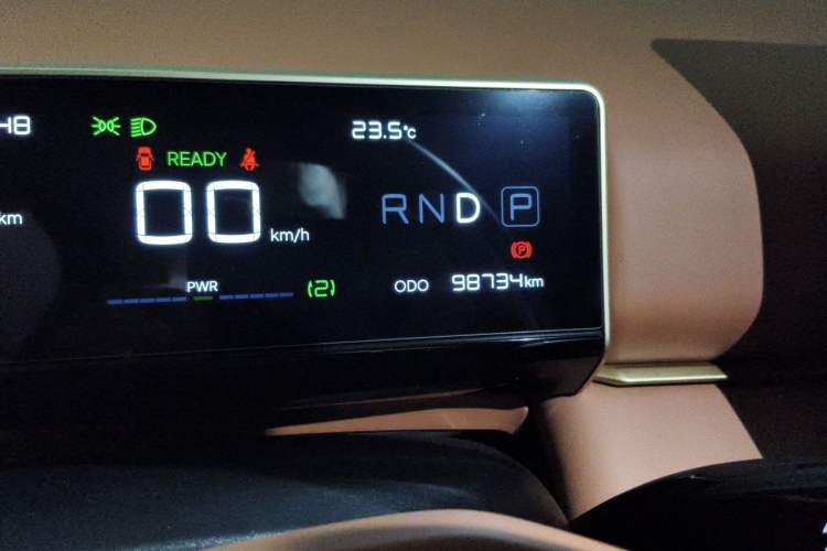 Used NETA X 2023 500 Lite Odometer Close Up