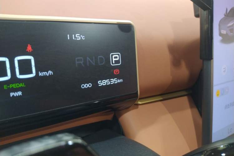 Used NETA X 2023 500 Odometer Close Up