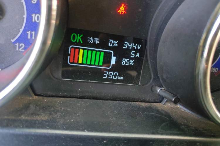 Used New Gonow Shuailing 2022 Standard Range with 41.64 kWh Lishen Power Odometer Close Up