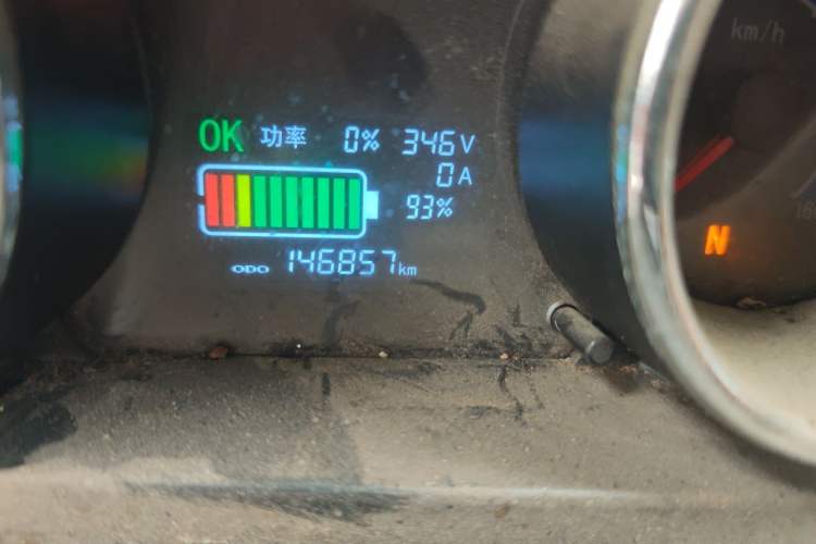 Used New Gonow Shuailing 2023 Standard Range 41.93 kWh Tianjin Guoxuan Odometer Close Up