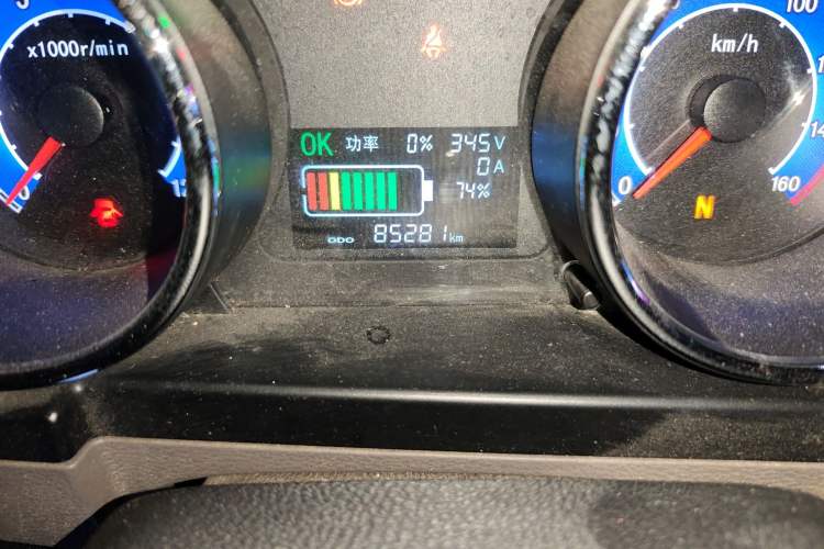 Used New Gonow Shuailing 2023 Standard Range 41.93 kWh Tianjin Hengtian Odometer Close Up
