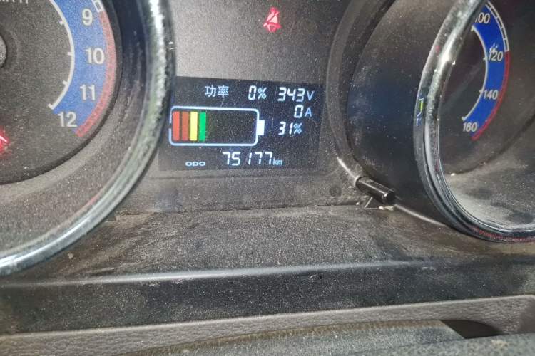 Used New Gonow Shuailing 2023 Standard Range 41.93 kWh Tianjin Hengtian Odometer Close Up