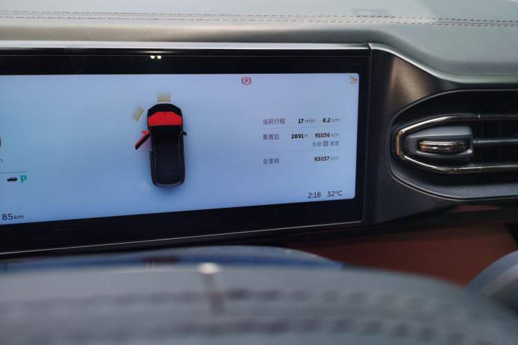 Used Nio EC6 2020 440KM Signature Edition Odometer Close Up