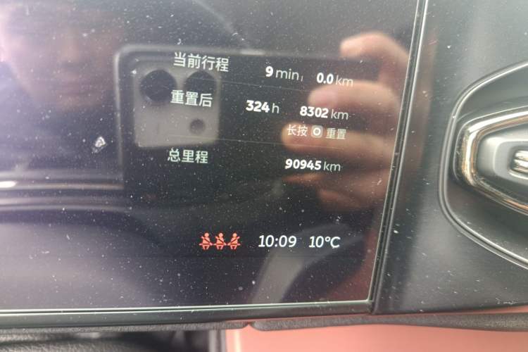 Used Nio EC6 2020 440KM Signature Edition Odometer Close Up