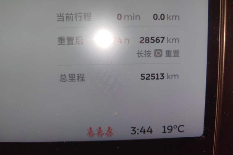 Used Nio EC6 2020 430 km Sport Version Odometer Close Up
