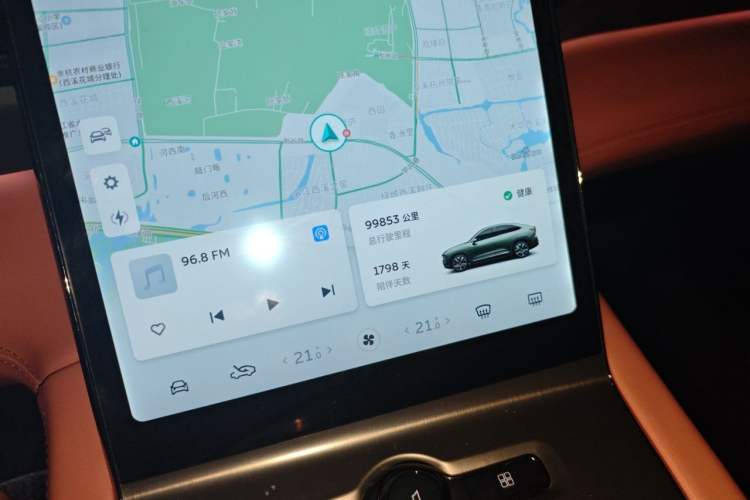 Used Nio EC6 2020 465 km Sport Edition Odometer Close Up