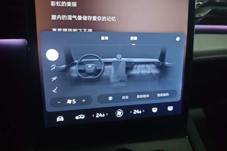 Used Nio EC6 2020 440 km Performance Version Audio And AC Panel