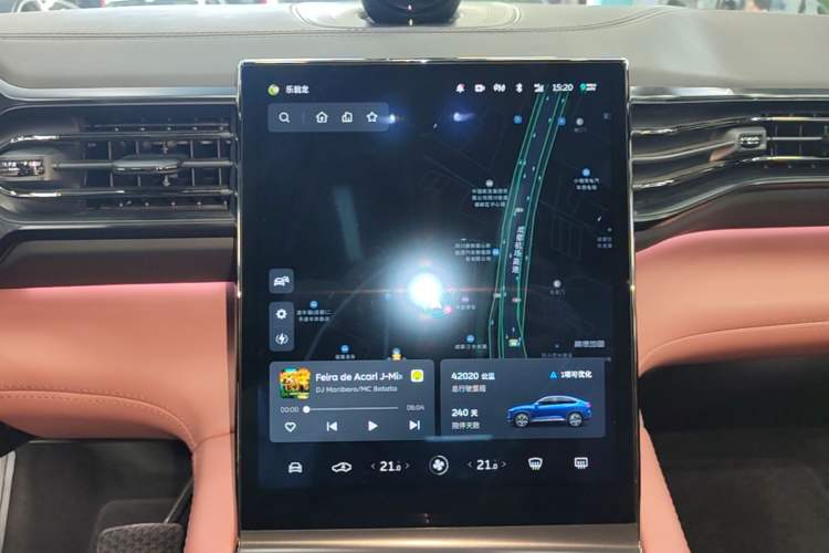 Used Nio EC6 2020 430 km Sport Version Audio And AC Panel