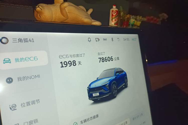 Used Nio EC6 2020 430 km Sport Version Odometer Close Up
