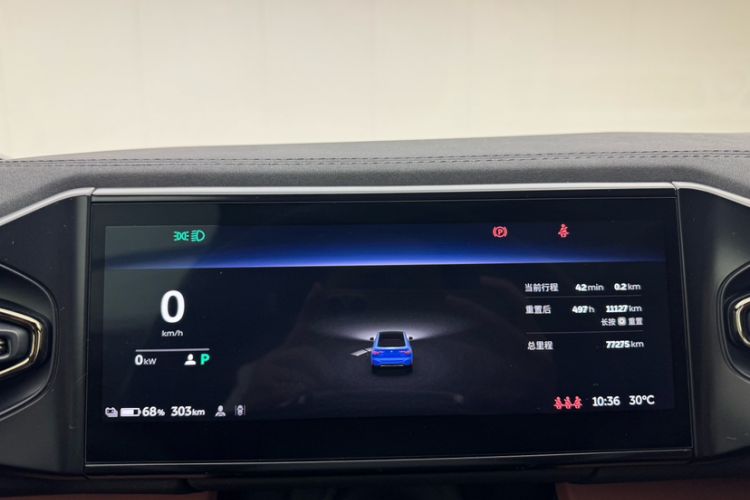 Used Nio EC6 2020 440 km Performance Version Odometer Close Up