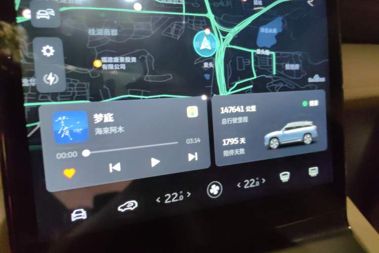 Used Nio EC6 2020 615 km Signature Edition Odometer Close Up