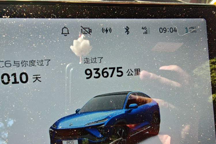 Used Nio EC6 2020 430 km Sport Version Odometer Close Up