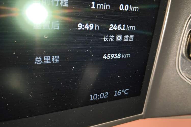 Used Nio EC6 2020 615 km Signature Edition Odometer Close Up