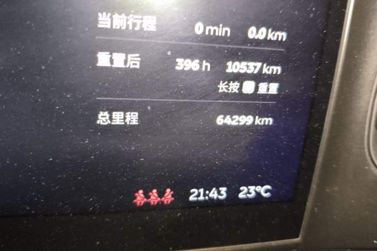 Used Nio EC6 2020 430 km Sport Version Odometer Close Up