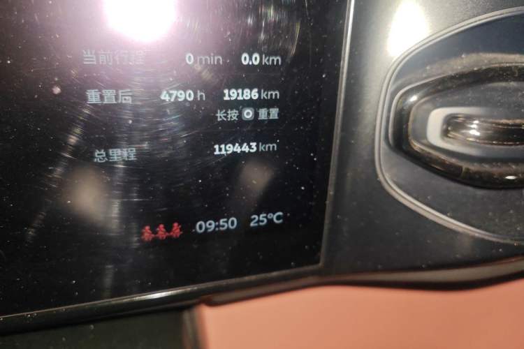 Used Nio EC6 2020 430 km Sport Version Odometer Close Up