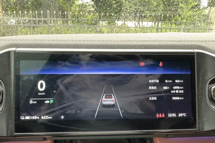 Used Nio EC6 2020 615 km Performance Edition Odometer Close Up