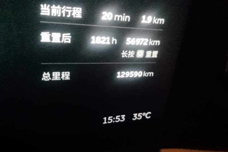 Used Nio EC6 2020 430 km Sport Version Odometer Close Up