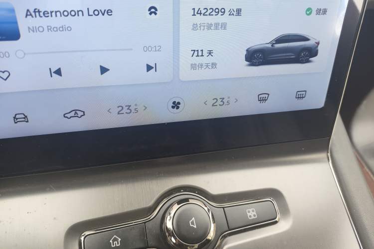 Used Nio EC6 2020 440 km Performance Version Odometer Close Up