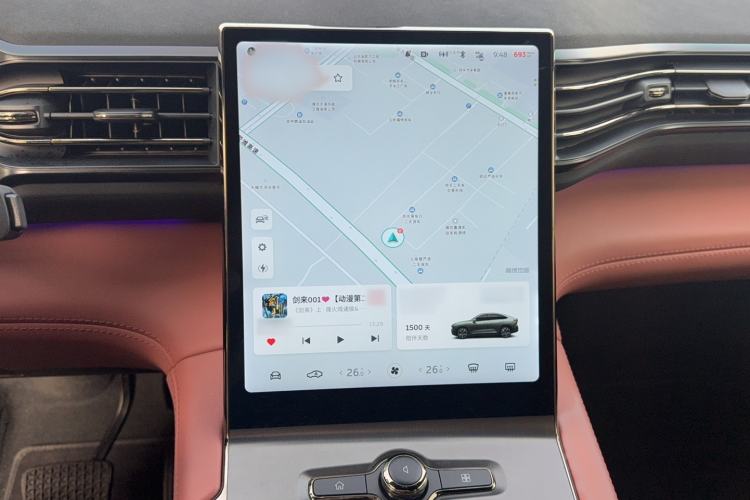 Used Nio EC6 2020 605 km Sport Edition Audio And AC Panel